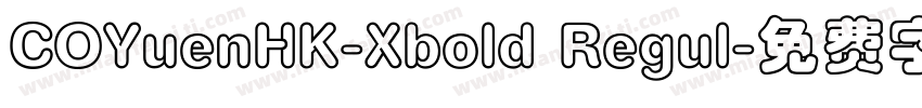 COYuenHK-Xbold Regul字体转换
